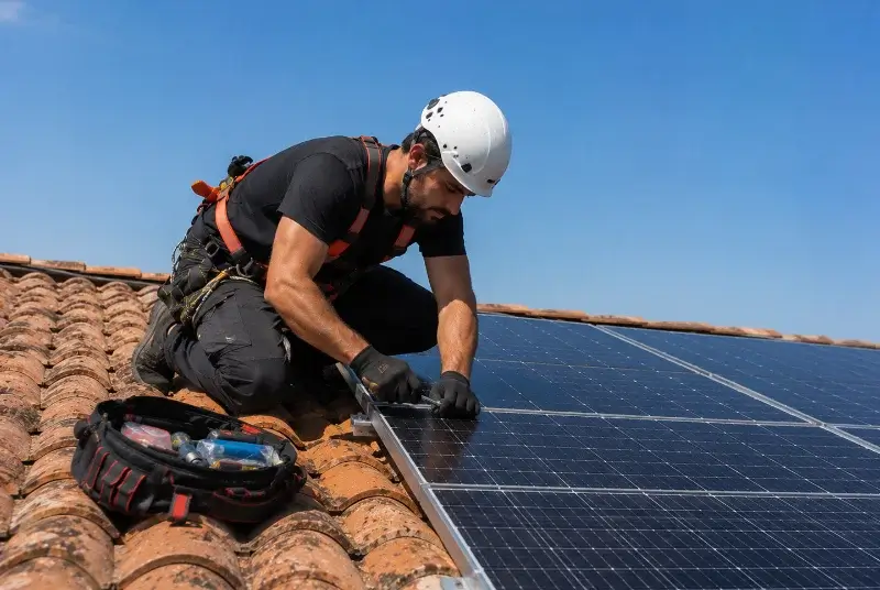 Maintenance et monitoring de panneaux solaires à Neuvic