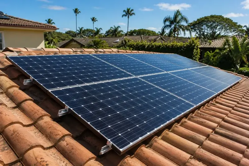Installation de panneaux solaires à Neuvic